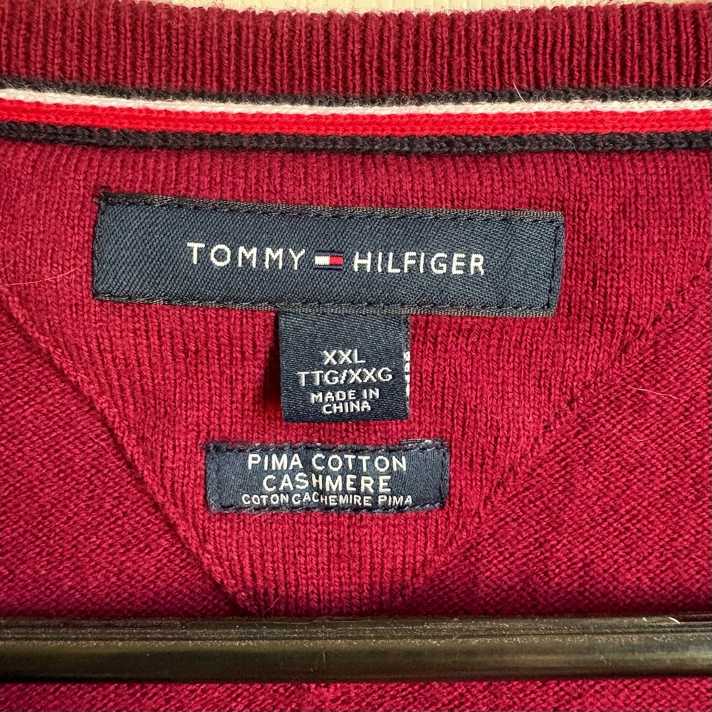 Tommy Hilfiger Burgundy Sweater - Picture 3 of 7